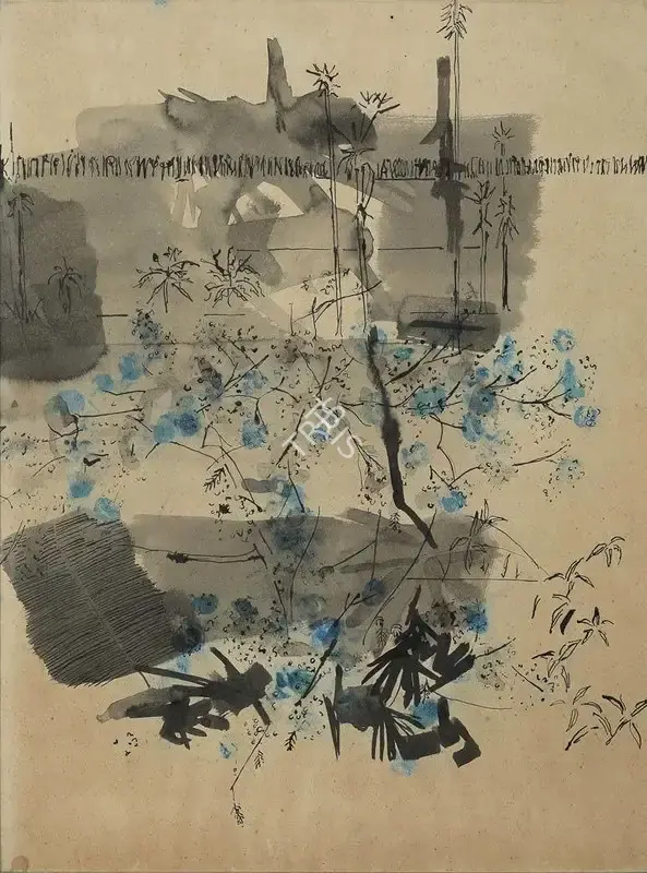 Nasreen Mohamedi (Artist), Untitled, Painting