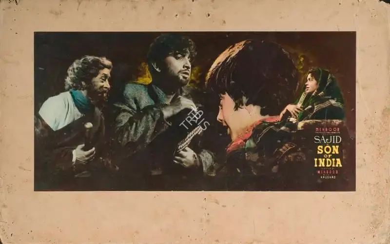 Mehboob (Producer), Son Of India, 1962, Lobby Card