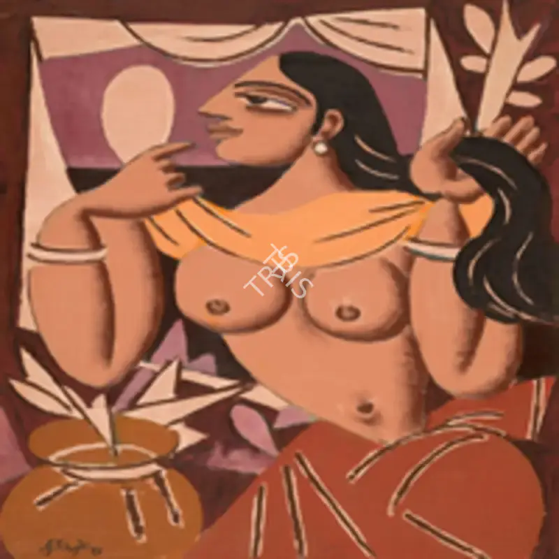 Keyt, George (Artist). Untitled (Woman), 1991 | Painting, So.Lon/30.09.25, 2025 · Sotheby's