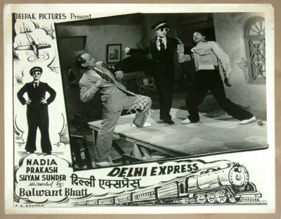 Balwant Bhatt (Director), Delhi Express, 1949, Lobby Card