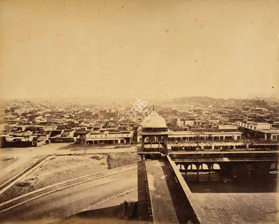 Samuel Bourne (Photographer), General View of the City looking South, 1865, Antiquarian Photograph