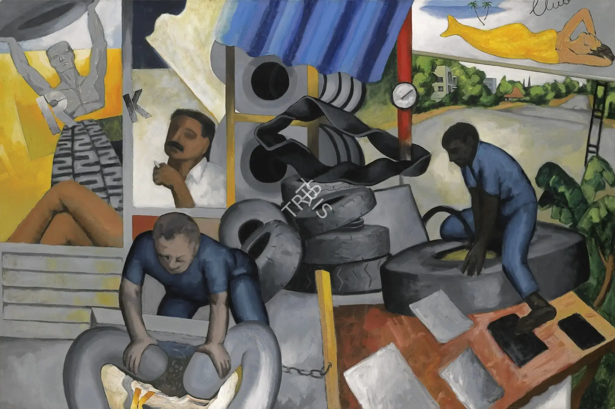 Patwardhan, Sudhir (Artist). Keralite, 1988 | Painting, So.NeY/19.03.13, 2013 · Sotheby's