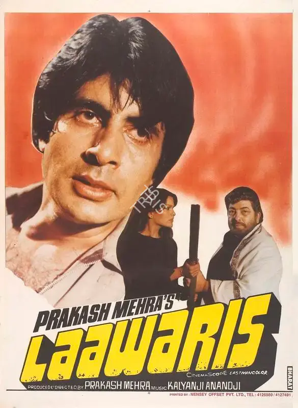 Prakash Mehra (Producer), Laawaris, 1981, Full Sheet Poster