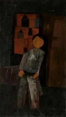 Ramkumar (Artist). Untitled, c.1950s | Painting, Ch.Lon/11.06.19, 2019 · Christie's
