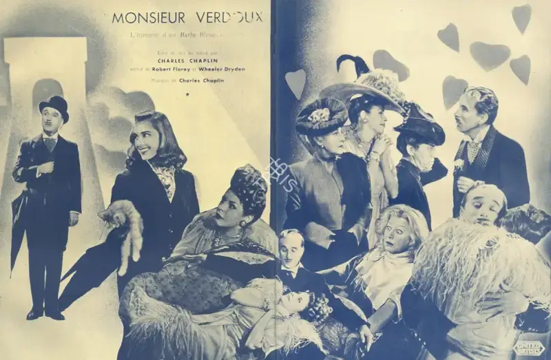 Charlie Chaplin (Producer), Monsieur Verdoux, 1947, Handbill