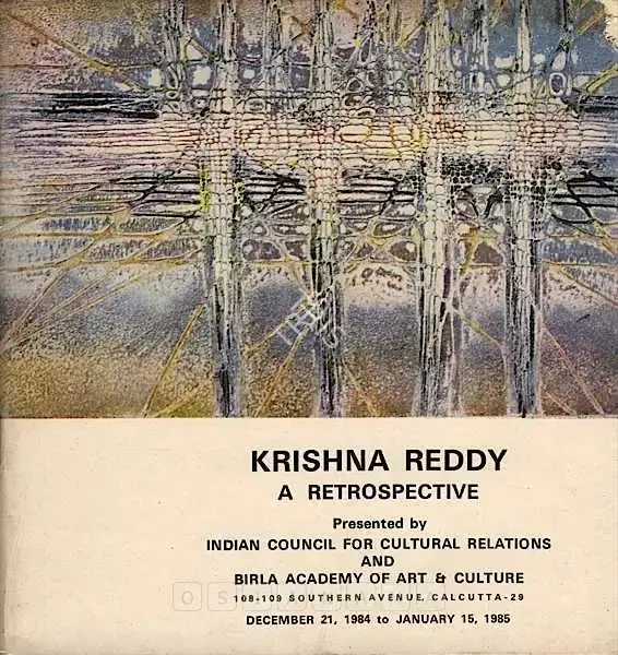 Krishna Reddy (Artist), Krishna Reddy, 1984, Solo Exhibition Catalogue