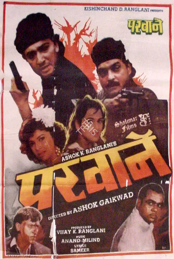 Vijay K. Ranglani (Producer), Parwane, 1993, Full Sheet Poster
