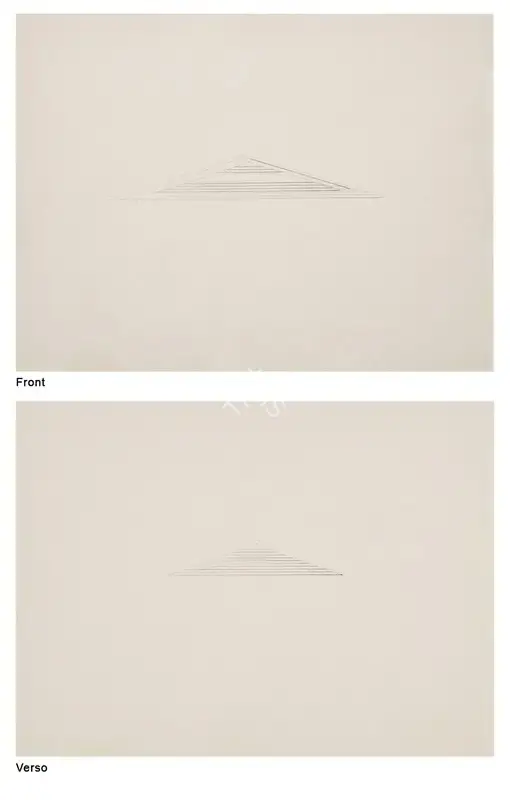 Nasreen Mohamedi (Artist), Untitled (Double Sided), 1980, Drawing