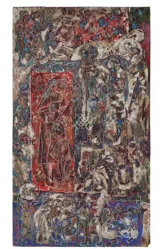 G.R. Santosh (Artist), Untitled, 1955, Painting