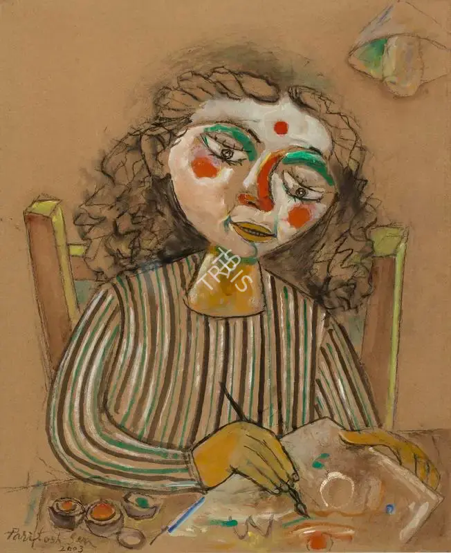 Paritosh Sen (Artist), Budding Artist, 2003, Painting