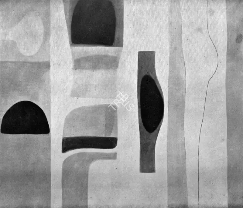 William Scott (Artist), Figure Divided, 1965, Painting