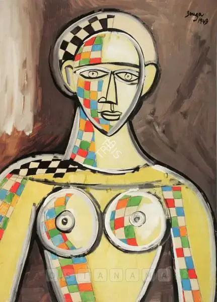 F.N. Souza (Artist), Untitled, 1949, Painting
