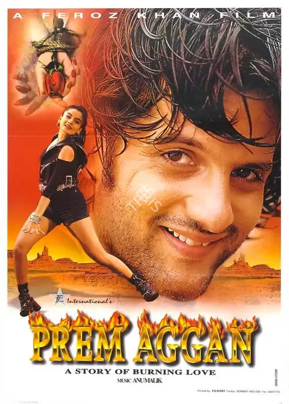 Feroz Khan (Producer), Prem Aggan, 1998, Full Sheet Poster