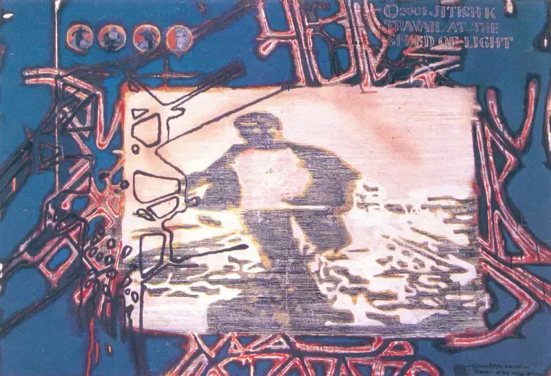 Jitish Kallat (Artist), Travail at the Speed of Light, 2001, Painting