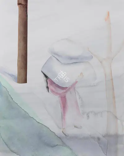 Anju Dodiya (Artist), Morning Walk, 2017, Painting