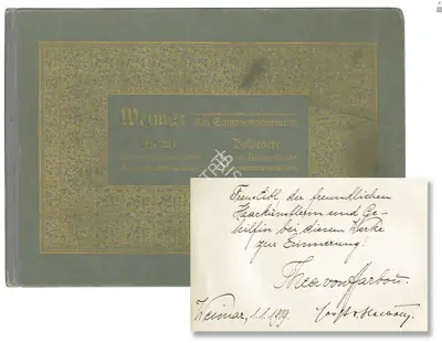 Thea von Harbou (Writer), Harbou, Thea von (Writer), A letter signed by Thea von Harbou | Autographed Document, 1909, Autographed Document