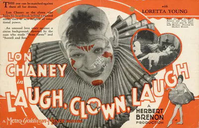 Irving Thalberg (Producer), Laugh, Clown, Laugh, 1928, Handbill