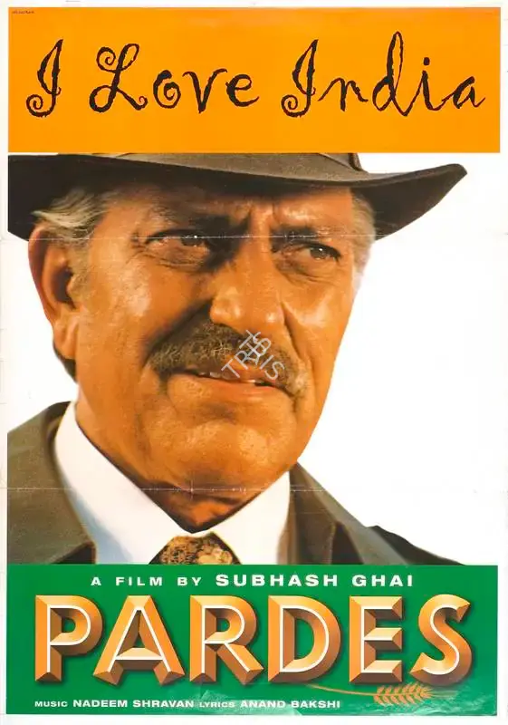 Subhash Ghai (Producer), Pardes, 1997, Full Sheet Poster