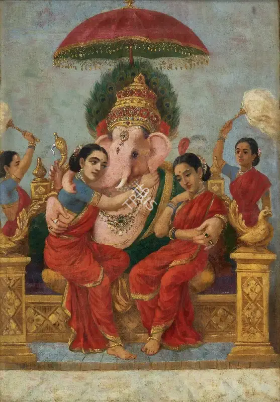 Raja Ravi Varma (Artist), Riddhisiddhi Ganpati, Painting