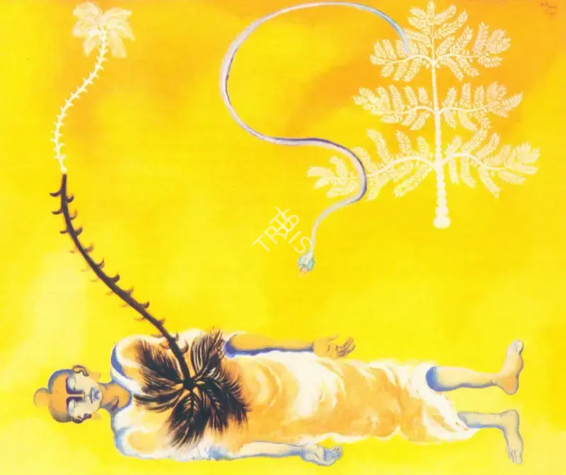 Arpana Caur (Artist), Tree of Suffering Tree of Enlightenment, 1999, Painting