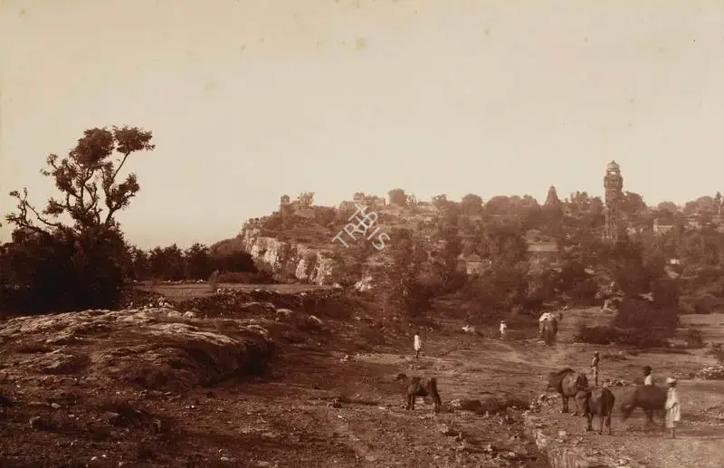 Lala Deen Dayal (Photographer), Top view of Chittore fort, 1890, Antiquarian Photograph