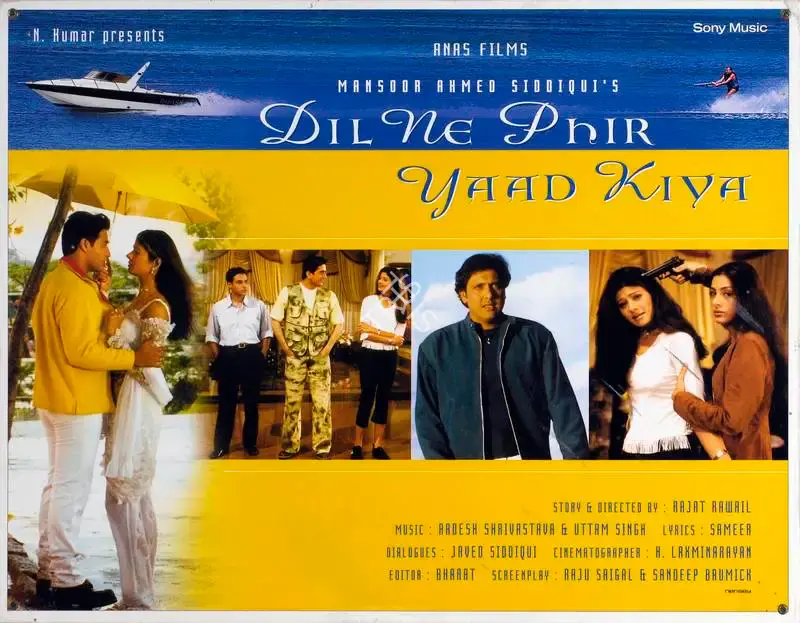 Mansoor Ahmed Siddique (Producer), Dil Ne Phir Yaad Kiya, 2001, Lobby Card