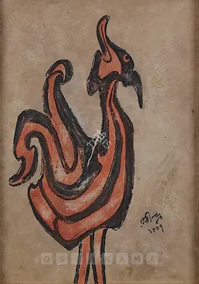 Rabindranath Tagore (Artist), Untitled, 1930, Drawing