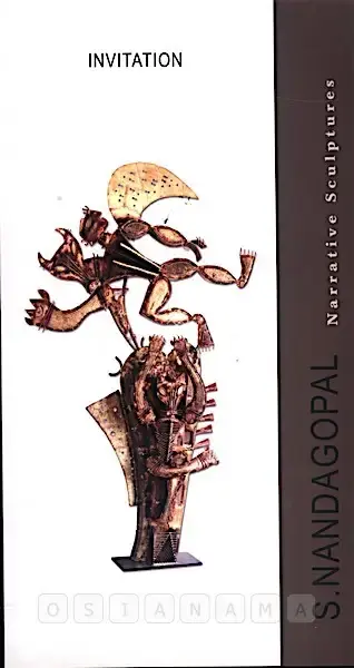 S. Nandagopal (Artist), Narrative Sculptures, 2006, Solo Exhibition Invitation