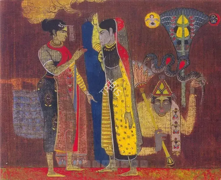Shankar Palsikar (Artist), Affinity, 1951, Painting