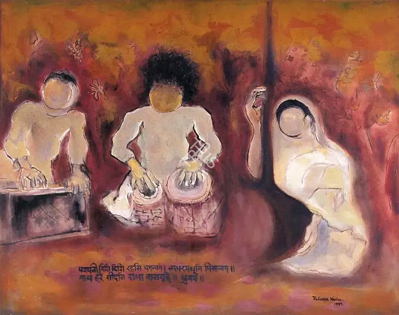 Reddeppa Naidu (Artist), Musicians, 1997, Painting