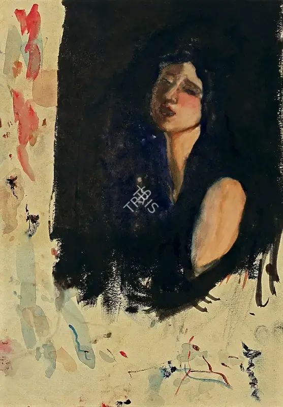 Amrita Sher-Gil (Artist), Sorrow, 1926, Painting