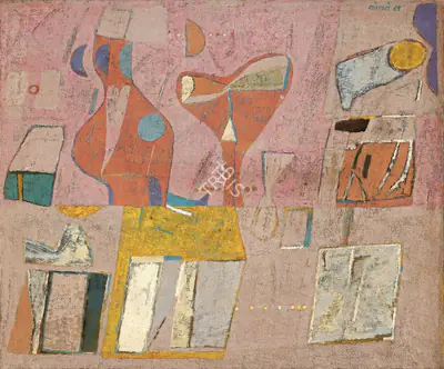 Kolte, Prabhakar (Artist). Untitled, 1981 | Painting, Pu.Mum/27.03.25, 2025 · Pundole