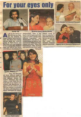 For your eyes only, 2004, Newspaper Clipping