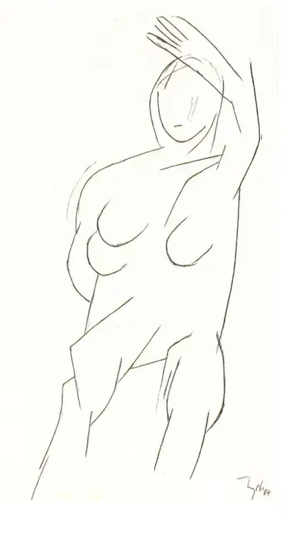 Tyeb Mehta (Artist), Untitled, 1984, Drawing