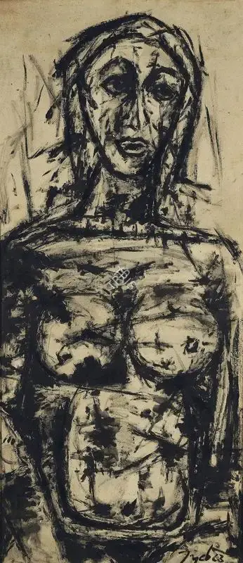 Tyeb Mehta (Artist), Untitled, 1963, Painting