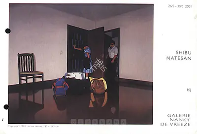 Shibu Natesan (Artist), Shibu Natesan, 2001, Solo Exhibition Invitation