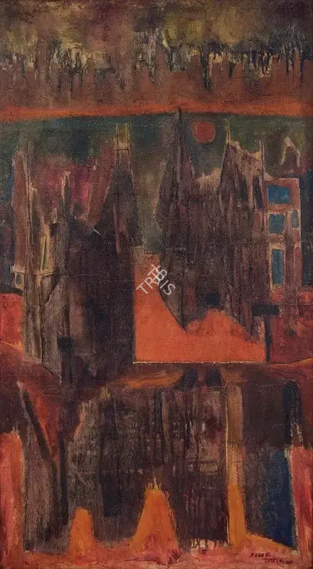 Bakre, S.K. (Artist). Coventry, 1970 | Painting, AG.Mum/28.04.24, 2024 · Asta Guru
