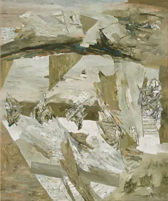 Ramkumar (Artist). Untitled, 1991 | Painting, Pu.Mum/17.10.24, 2024 · Pundole