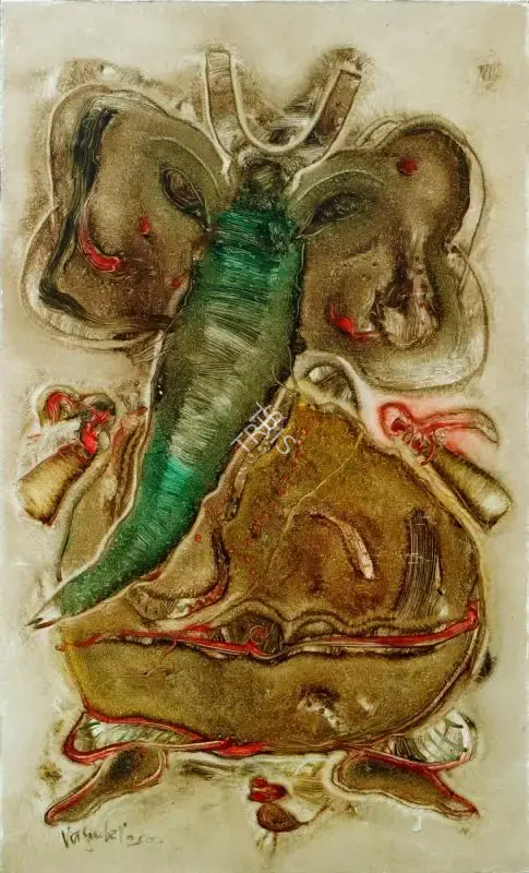 S.G. Vasudev (Artist), Ganesha, 2000, Painting