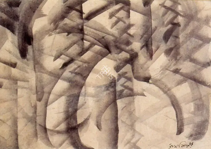 Ramkinkar Baij (Artist), Untitled, Painting