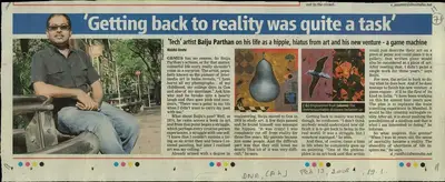 Riddhi Doshi (Reporter), Getting back to Reality was Quite a Task, 2008, Newspaper Clipping