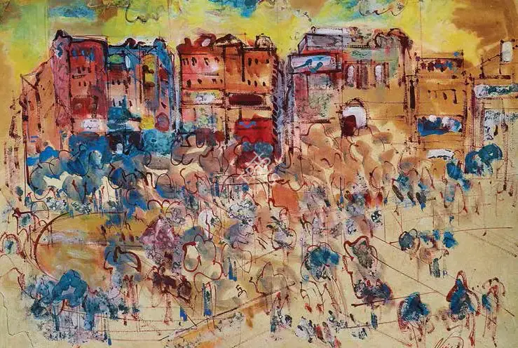 Nikhil Biswas (Artist), Untitled, 1952, Painting