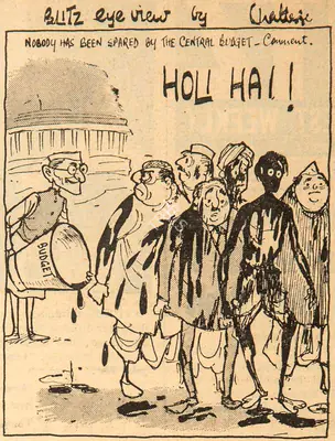 Basu Chatterjee (Cartoonist), Holi Hai !, 1961, Cartoons
