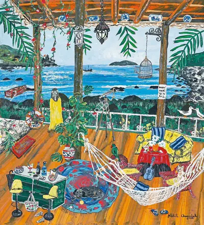 Nikhil Chaganlal (Artist), Tequila Sunrise, 2018, Painting