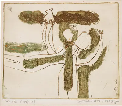 Somnath Hore (Artist), Untitled, 1965, Print