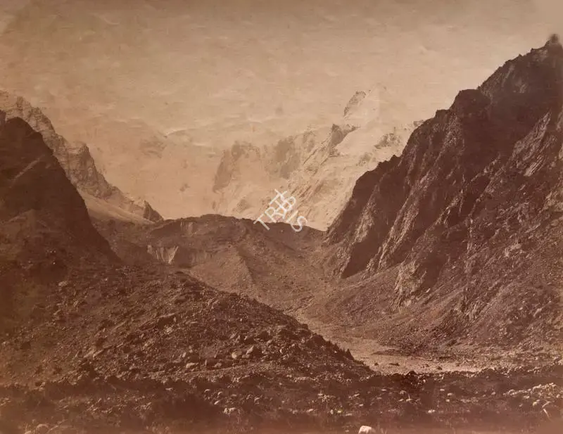 Unknown (Photographer), Glacier near Qilang, 1864, Antiquarian Photograph