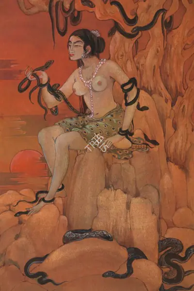 Ramgopal Vijaiwargiya (Artist), Ragini Asavari, Painting