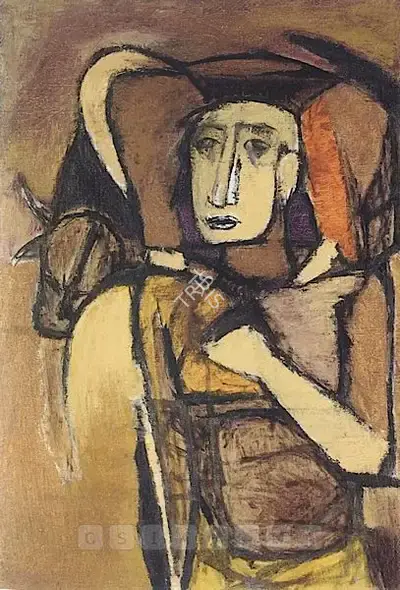 Tyeb Mehta (Artist), Untitled, 1960, Painting