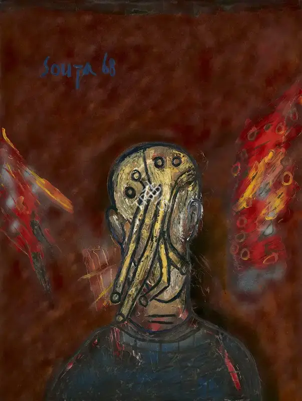 F.N. Souza (Artist), Mutation, 1968, Painting
