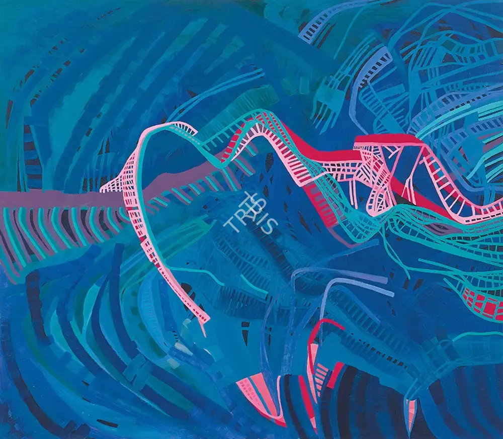 Sheila Makhijani (Artist), Going Going Gone, 2007, Painting